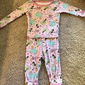 💜 3 for $10 Kids Pink Pajamas with Princess Print